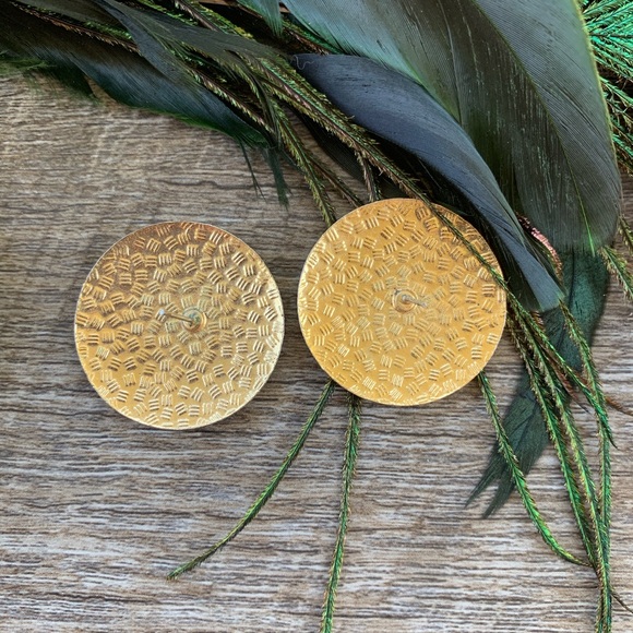 Vintage Red, White, Blue & Gold Earrings - Picture 4 of 5